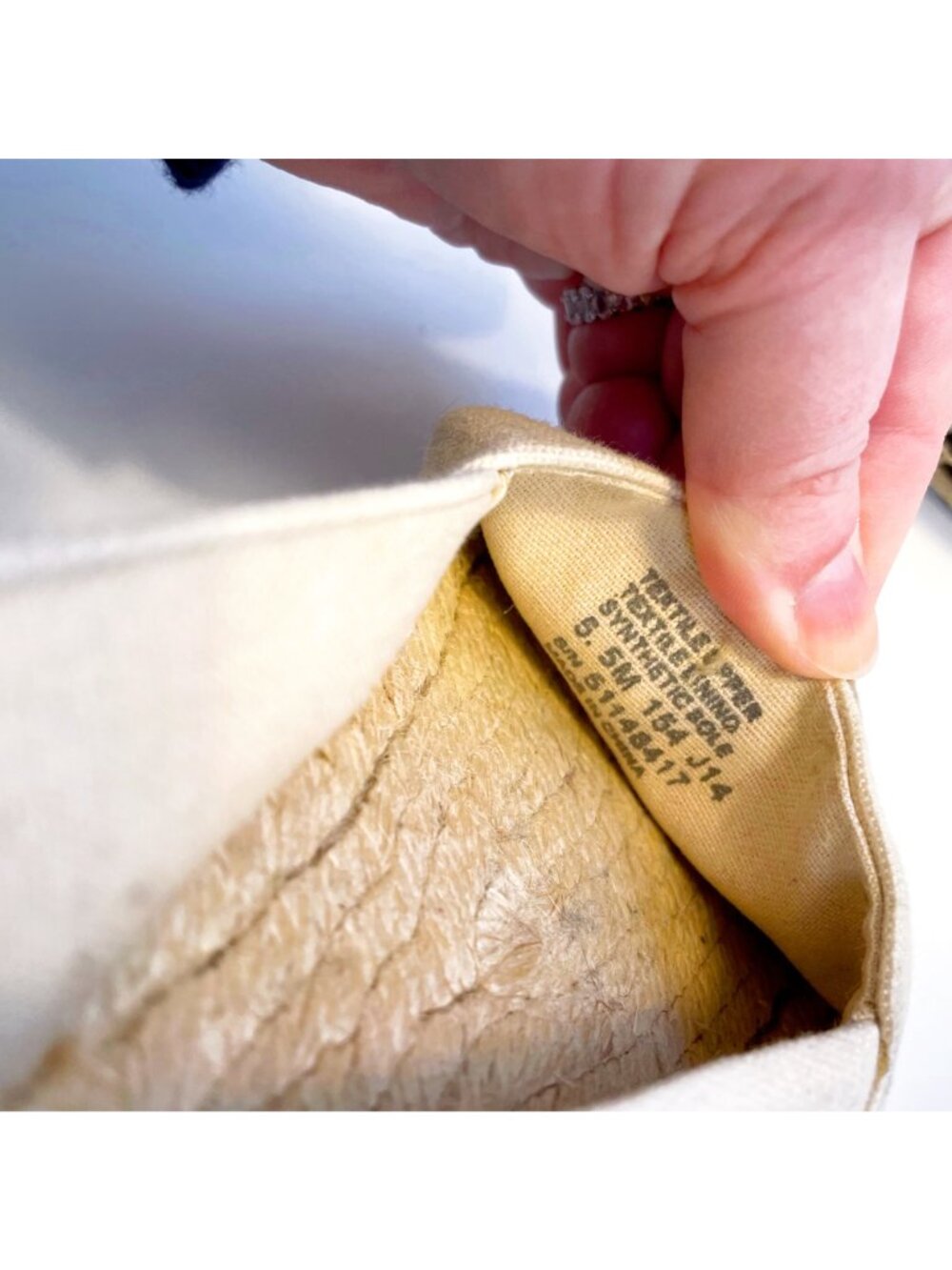 Tory Burch Cap Toe Canvas Espadrille Flats, Size 5.5 - Picture 8 of 9